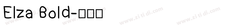 Elza Bold字体转换